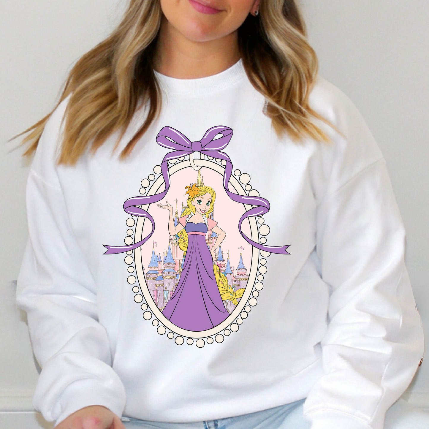 Princess & Castle Locket Adult Crew