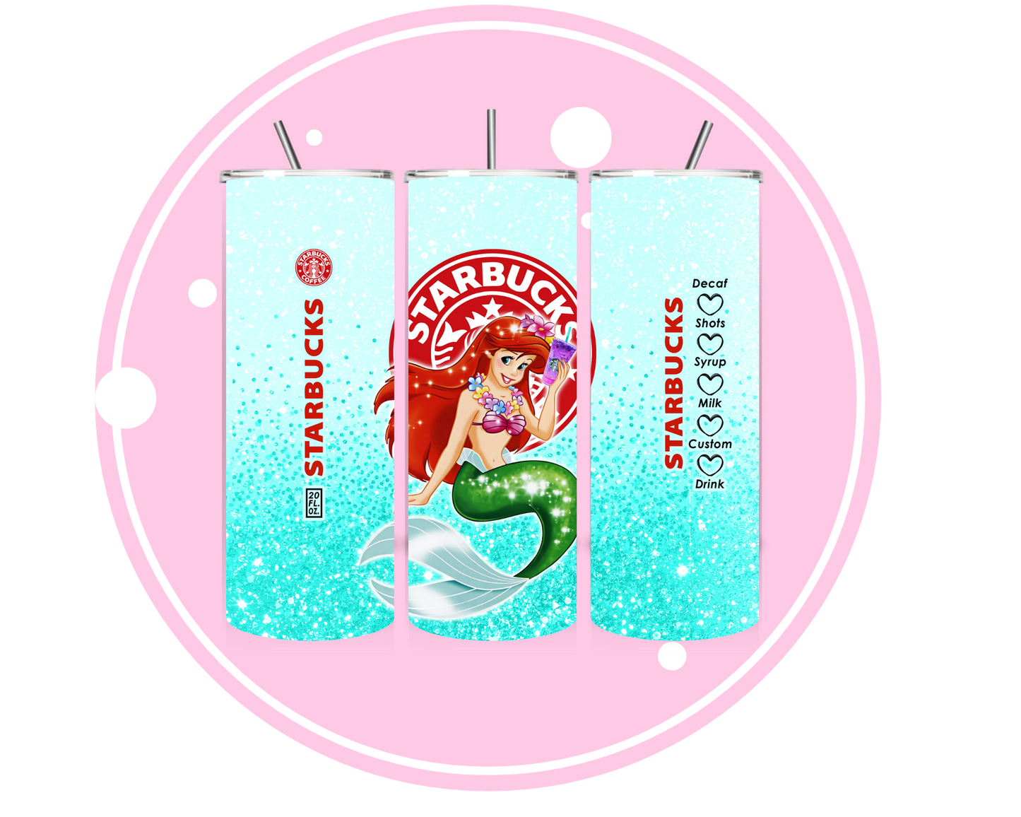 20OZ PRINCESS COFFEE (DUAL LID)