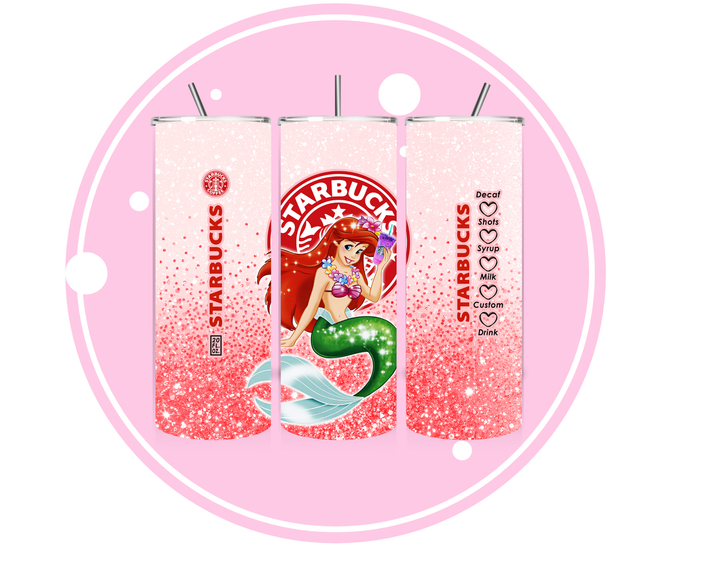 20OZ PRINCESS COFFEE (DUAL LID)