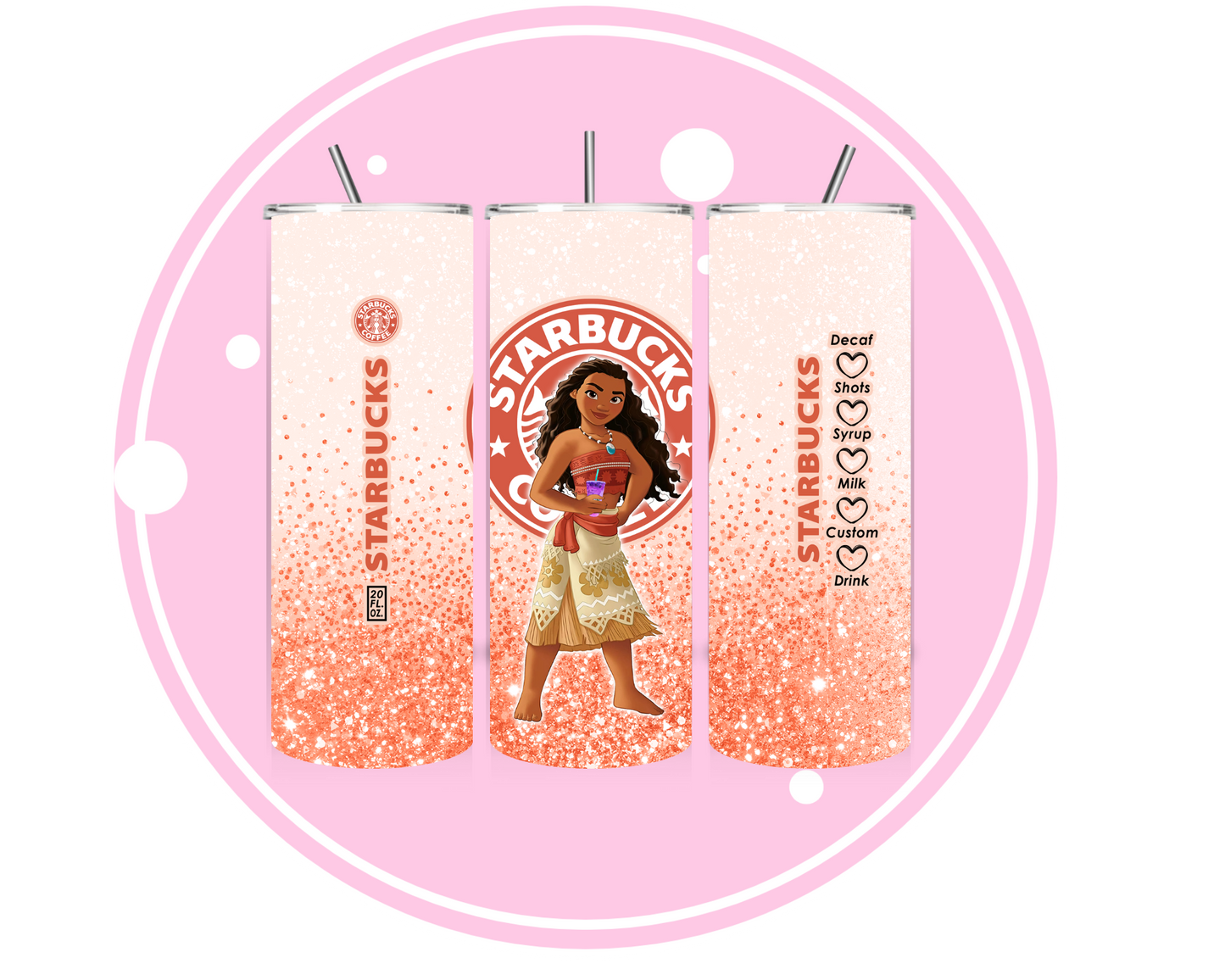 20OZ PRINCESS COFFEE (DUAL LID)