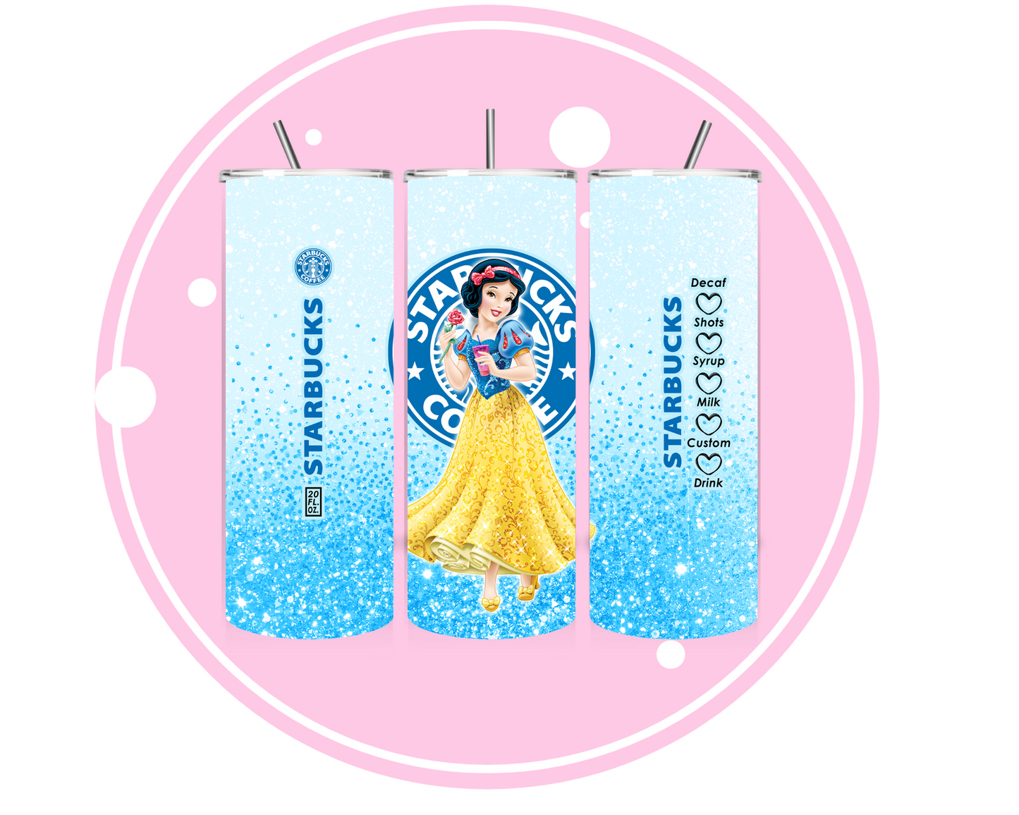 20OZ PRINCESS COFFEE (DUAL LID)