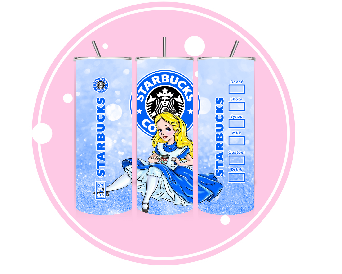 20OZ PRINCESS COFFEE (DUAL LID)