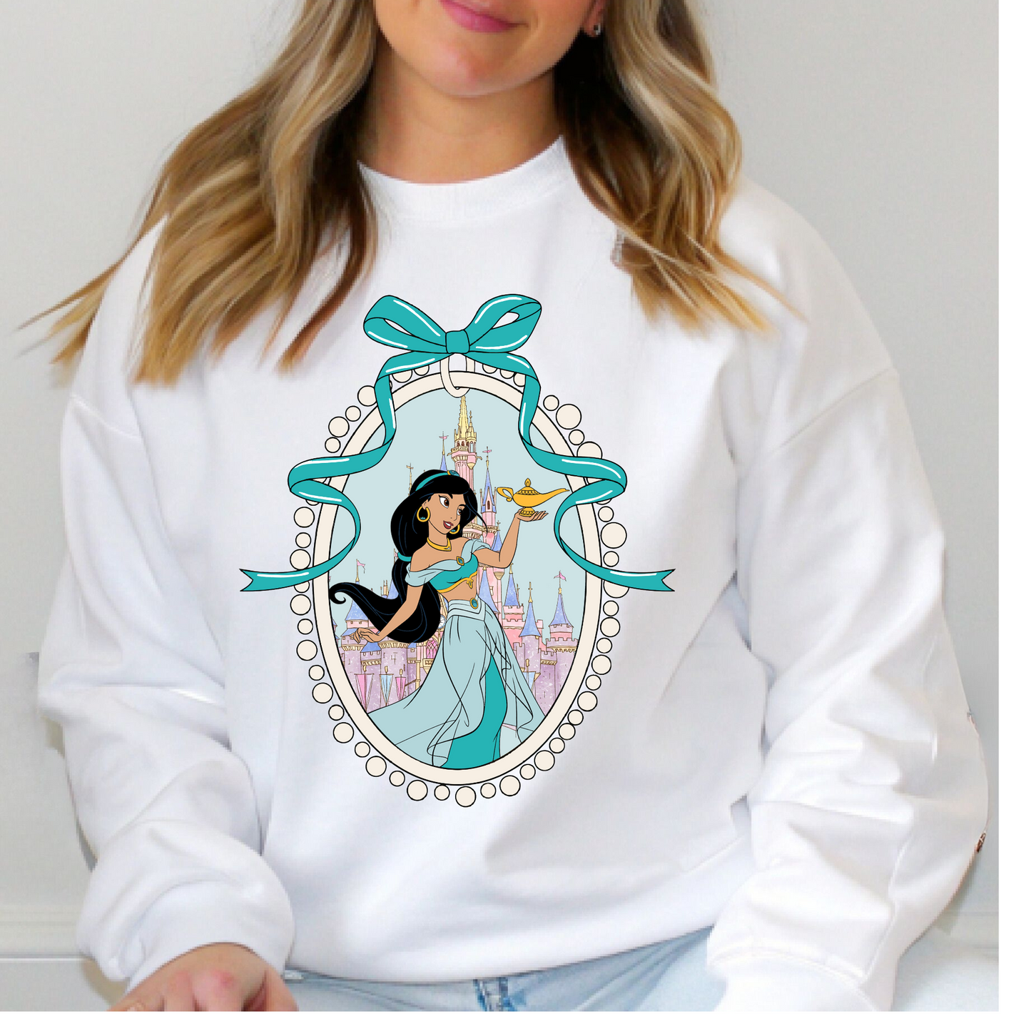 Princess & Castle Locket Adult Crew