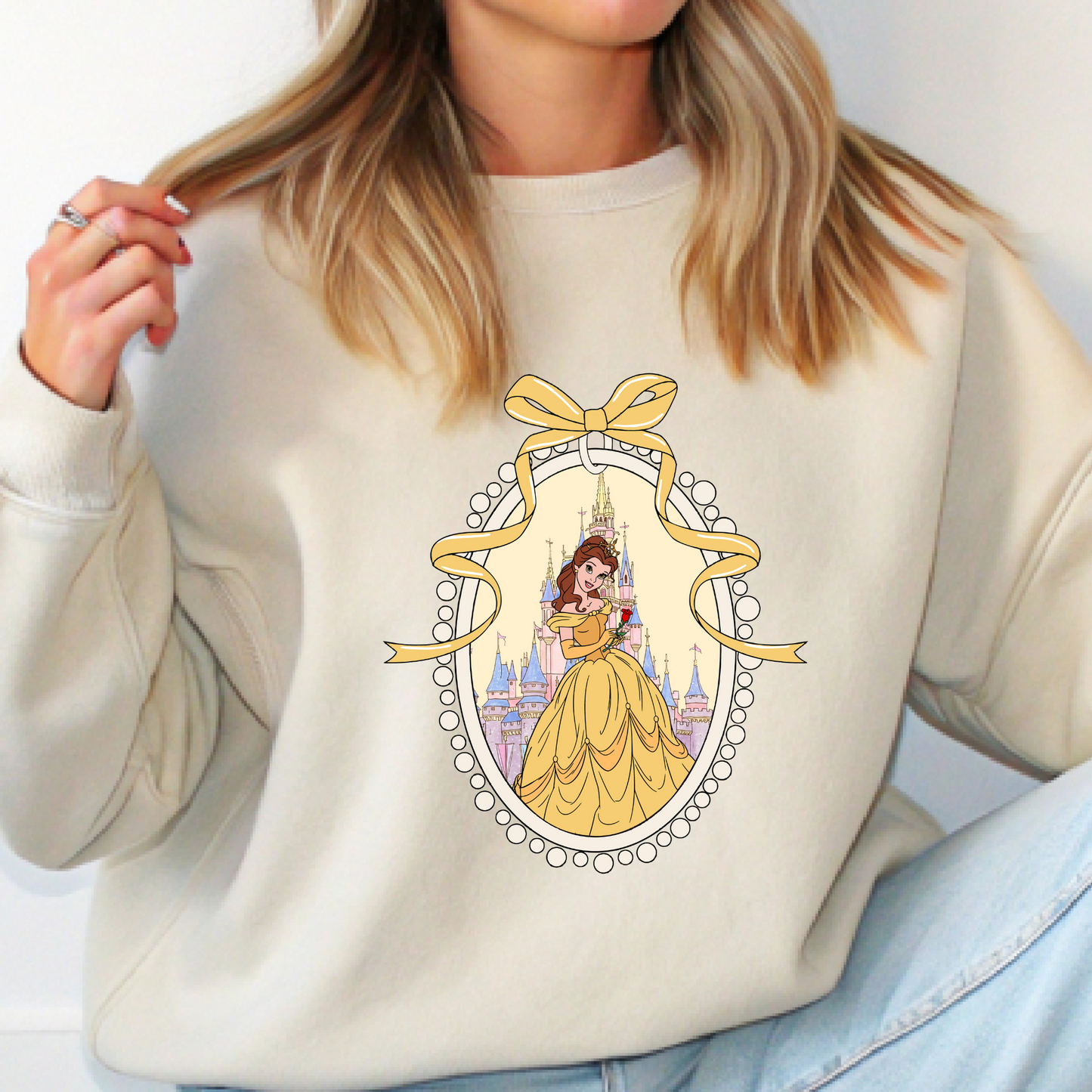 Princess & Castle Locket Adult Crew