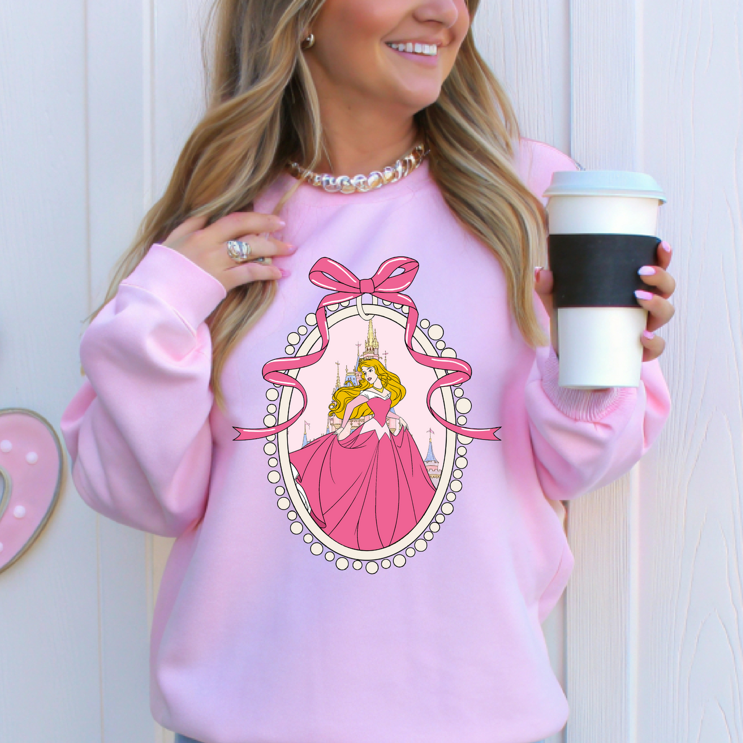 Princess & Castle Locket Adult Crew