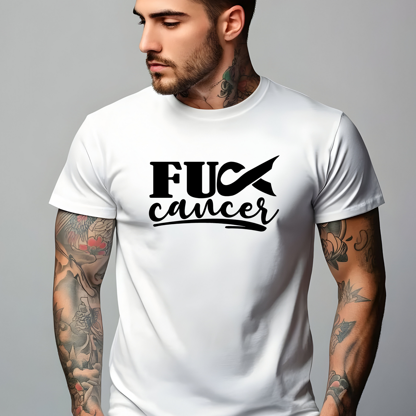 F CANCER ADULT UNISEX T-SHIRT