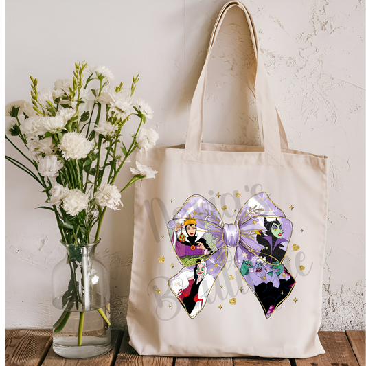 Villains Bow Tote Bag