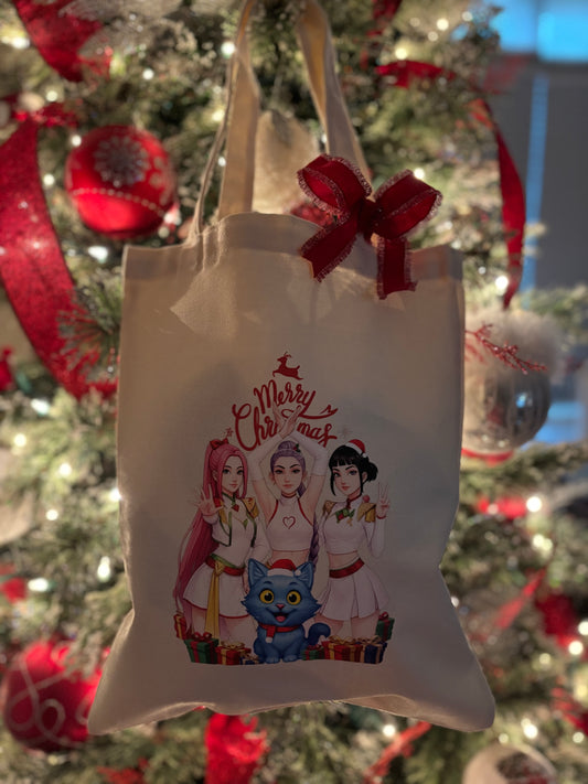 Huntrix Christmas Tote Bag