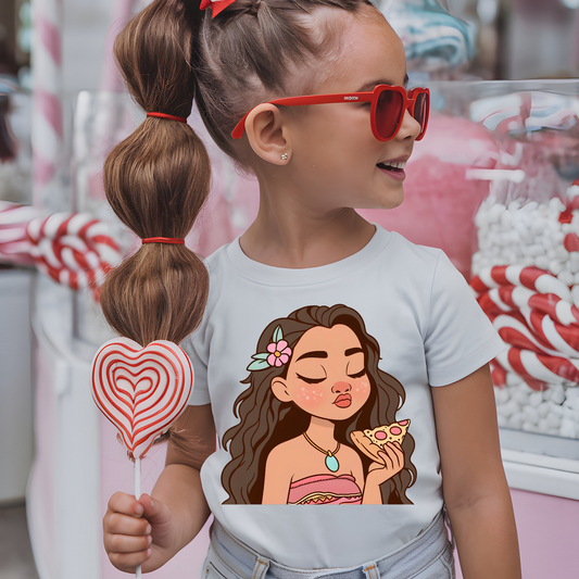 Moana Princess Pizza Youth T-Shirt
