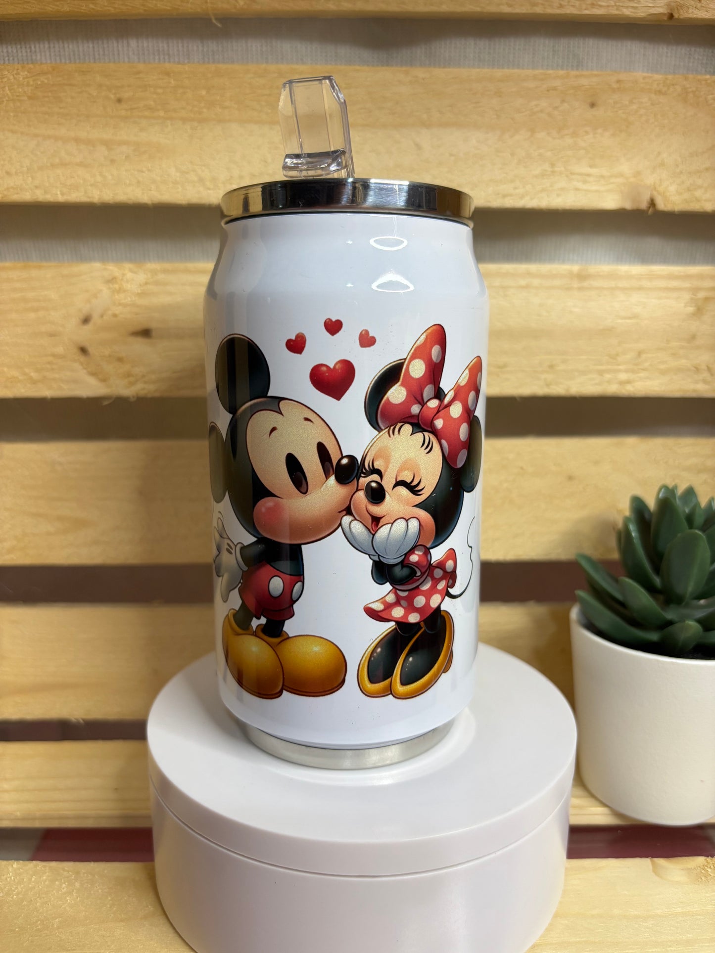 Mickey & Minnie Love Coke Can