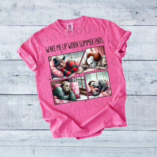 Wake me up when its Halloween - ADULT TShirt