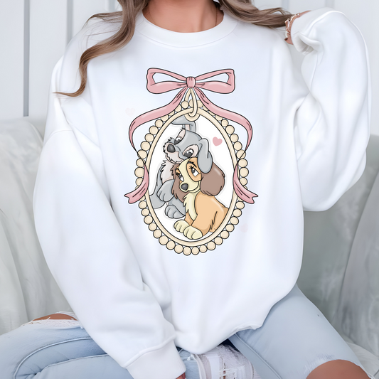 Lady & Tramp Locket Crewneck (Adult & Youth Size)