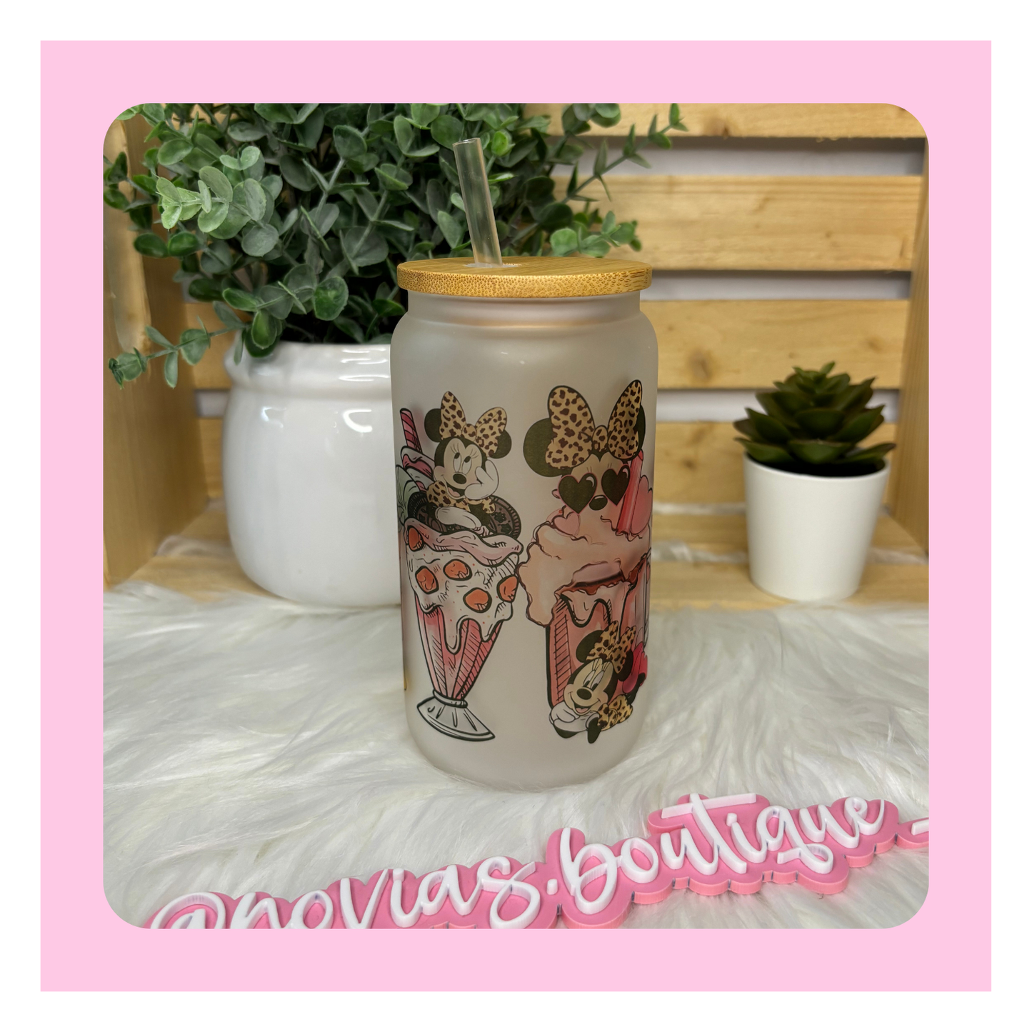 MOUSE SUNDAE - LEOPARD PRINT