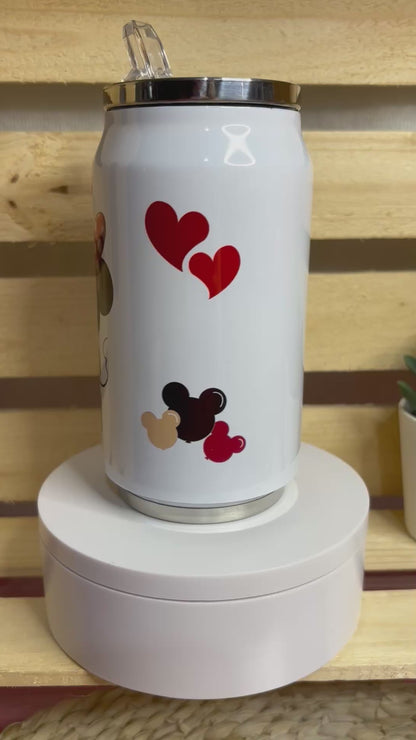 Mickey & Minnie Love Coke Can